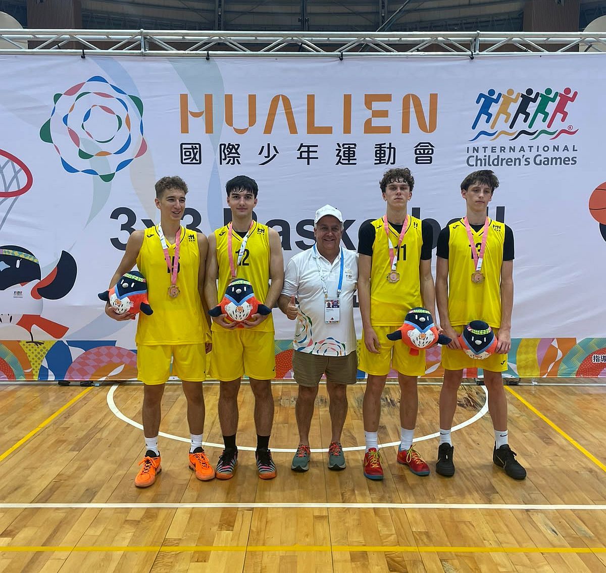 Mladí basketbalisti z bratislavskej výpravy na International Children's Games 2026 v taiwanskom Hualiene 