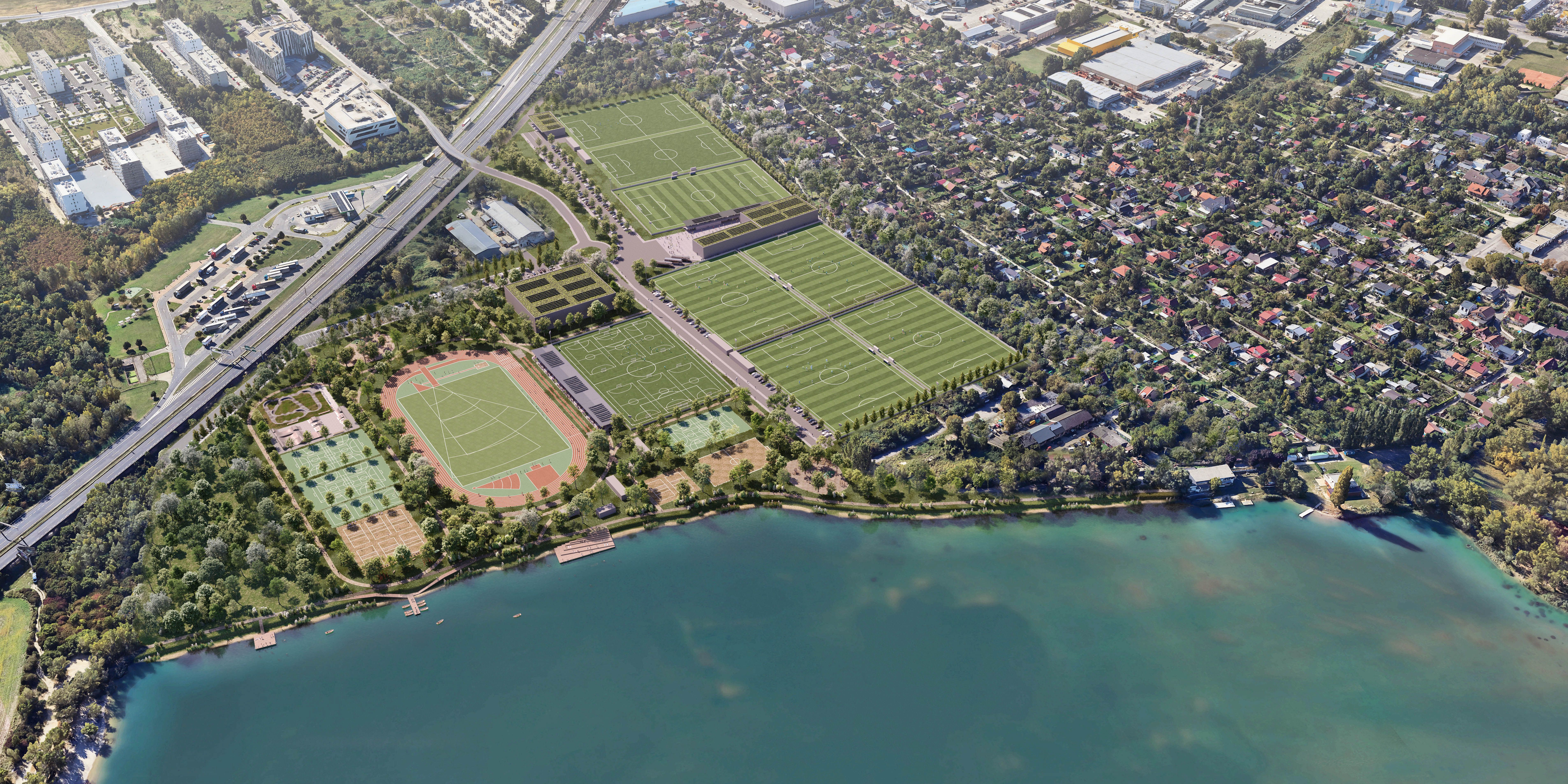 Zlaté piesky - športový areál celok