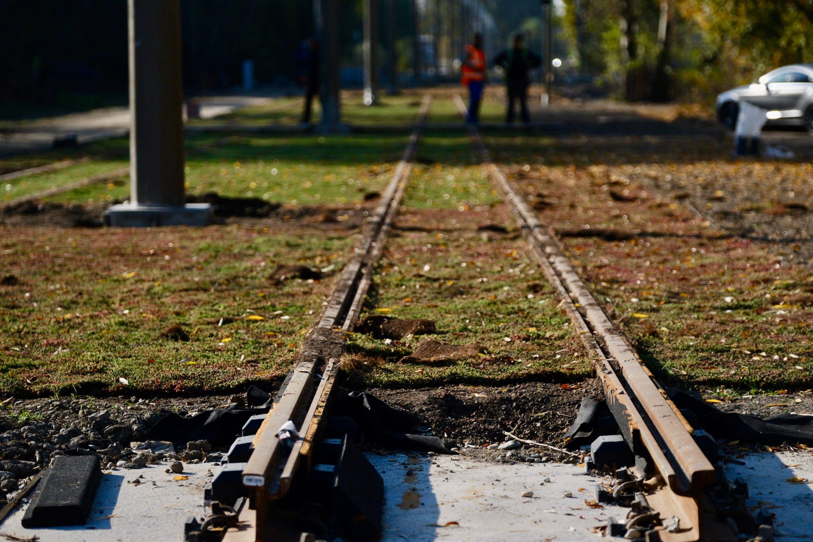 Projekt Petržalskej električky napreduje, trať pokrytá rozchodníkom